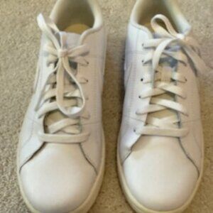 WOMEN'S NIKE COURT TENNIS SHOES, WHITE, Size 8.5